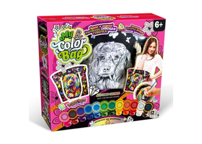 Набір для творчості Danko Toys Сумка-розфарбовка My Color Bag Песик (COB-01-01)