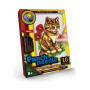 Килимова вишивка Danko Toys Punch Needle Котик з квітами (рос.) (PN-01-07)