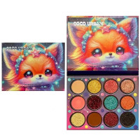 Косметика Coco Urban палетка для макіяжу Лисичка (2765/66/67LS)