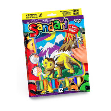 Набір для творчості Danko Toys Фреска із піску SandArt Динозав (укр.) (SA-01-07)