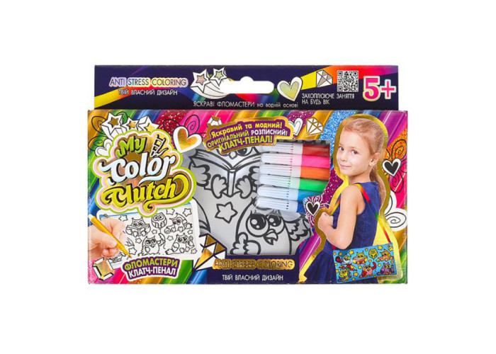 Набір для творчості Danko Toys My color сlutch із фломастерами сови (CCL-02-02)