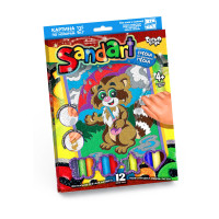 Набір для творчості Danko Toys Фреска із піску SandArt Єнот (укр.) (SA-01-02)