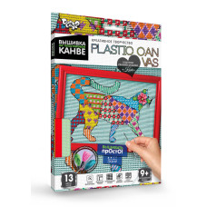 Вишивка на пластиковій канві Danko Toys PLASTIC CANVAS Кіт (рос.) (PC-01-08)