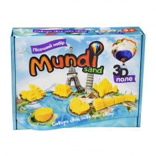 Набір для творчості Strateg кінетичний пісок Mundi sand з пісочницею (укр.) (39000)
