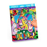 Набір для творчості Danko Toys Фреска із піску SandArt Єдиноріжка з парасолькою (укр.) (SA-01-05)
