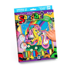Набір для творчості Danko Toys Фреска із піску SandArt Єдиноріжка з парасолькою (укр.) (SA-01-05)