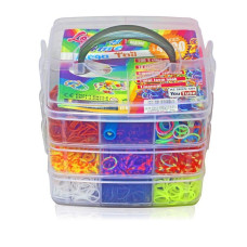 Набір для творчості гумки для плетіння браслетів в скринці 3 яруси (PBS2786)