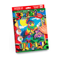 Набір для творчості Danko Toys Фреска із піску SandArt Папуга (укр.) (SA-01-06)