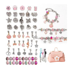 Набір для створення браслетів PANDORA Шарм в сумочці рожевий (DLS-1137)