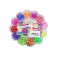 Набір для творчості гумки для плетіння браслетів в коробці квіточка (KS0729)