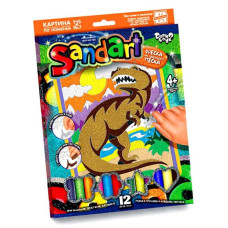 Набір для творчості Danko Toys Фреска із піску SandArt Динозавр (укр.) (SA-01-08)