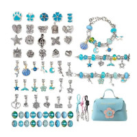 Набір для створення браслетів PANDORA Шарм в сумочці блакитний (DLS-1150)