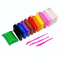 Набір для творчості 4D легкий магічний пластилін 12 кольорів (ZY739H)