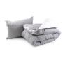 Ковдра 140х205 + подушка 50х70 (1шт.) 924.52_Grey White