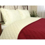 Покривало 220х240 мікрофайбер "Гранада" молочно-бордове