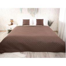 Покривало 150х212 "Chocolate" шоколадно-бежеве