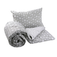 Набір ковдра 140х205 + подушка 50х70 силіконові "Star"