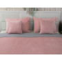 Покривало 180х220 велюр 340.55_Pink and Grey ромб