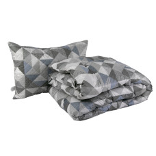 Набір ковдра 140х205 + подушка 50х70 силіконовий Абстракція плюс