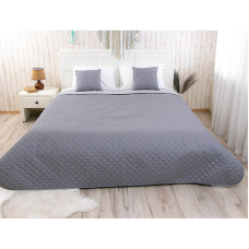 Покривало 150х212 "Grey" темно сірий + світло сірий