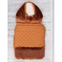 Конверт зимовий на блискавці "МІШКА" 0 -3 міс. коричневий