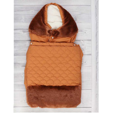Конверт зимовий на блискавці "МІШКА" 0 -3 міс. коричневий