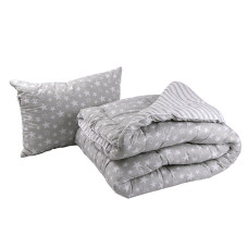Набір ковдра 140х205 + подушка 50х70 силіконові "Star Plus"