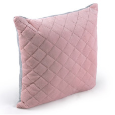 Подушка 40х40 декоративна 311.55_Pink and Grey ромб
