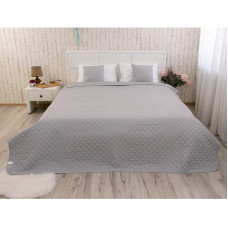 Покривало 150х212 "Grey" сірий + світло сірий