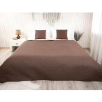 Покривало 220х240 "Chocolate" шоколадно-бежеве