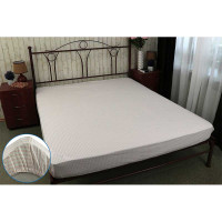 Простирадло 90х200 на гумовій стрічці "бежева смужка" бязь набивна