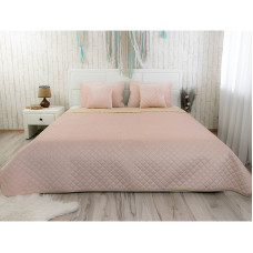 Покривало 220х240 велюр 330.55_Apricot ромб