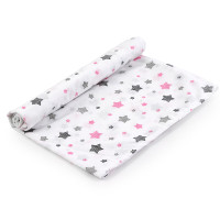 Пелюшка ситець 95*110 Зірочки рожеві