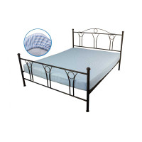 Простирадло 90х200 на гумовій стрічці "блакитна смужка" бязь набивна