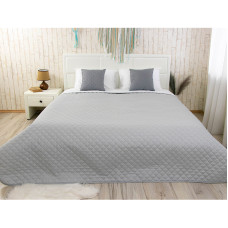 Покривало 220х240 "White Grey" біло-сіре
