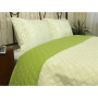 Покривало 220х240 мікрофайбер "Астурія" молочно-салатове