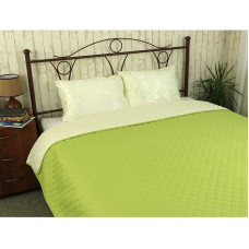 Покривало 220х240 мікрофайбер "Астурія" молочно-салатове