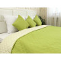 Покривало 220х240 мікрофайбер "Астурія" молочно-салатове