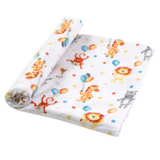 Пелюшка фланель 80х90 Зоопарк