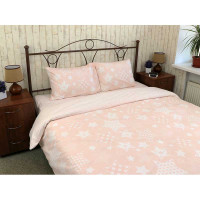 КПБ євро "Beige star_1" бязь набивна