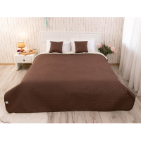 Покривало 220х240 мікрофайбер "Барселона" шоколадно-молочне