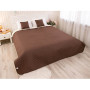 Покривало 220х240 мікрофайбер "Барселона" шоколадно-молочне