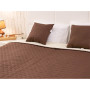 Покривало 220х240 мікрофайбер "Барселона" шоколадно-молочне