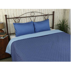 Покривало 220х240 мікрофайбер "Валенсія" блакитно-джинсове