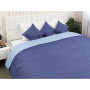 Покривало 220х240 мікрофайбер "Валенсія" блакитно-джинсове