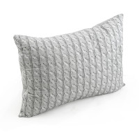 Подушка 50х70 силіконова стьобана на блискавці 310.52СМ_Grey Braid