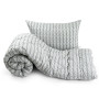 Набір ковдра 140х205 + подушка 50х70 силіконовий Grey Braid