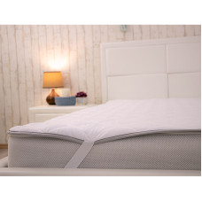 Наматрацник 120х200 силіконовий на резинці 699.52СУ_Grey White