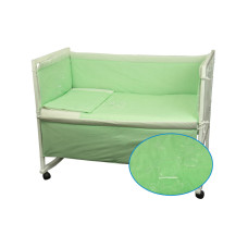 Набір у дитяче ліжко розмір 60х120 "Ведмедик" салатовий