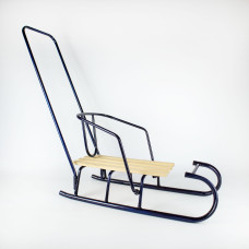 Санки дитячі Спутник АРТ4.1 з ручкою сині (SS413)